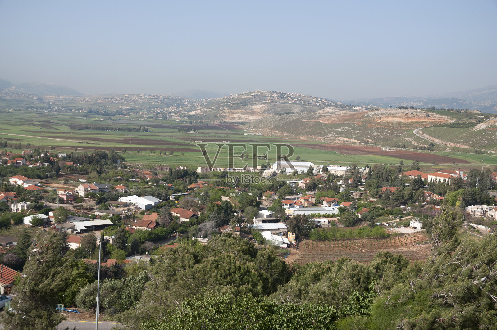 黎巴嫩南部山区和以色列边境照片摄影图片