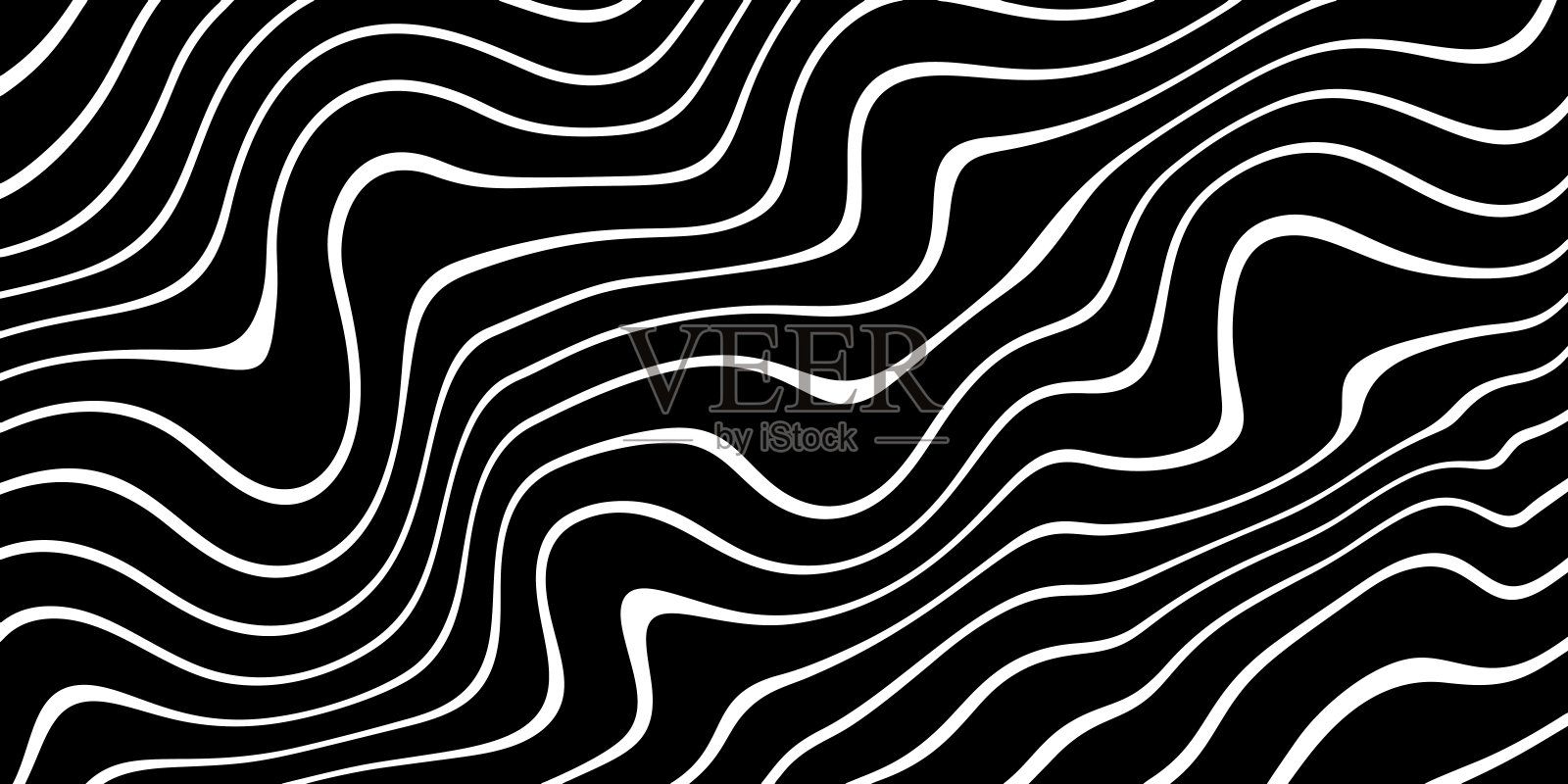 矢量迷幻线性波浪背景插画图片素材