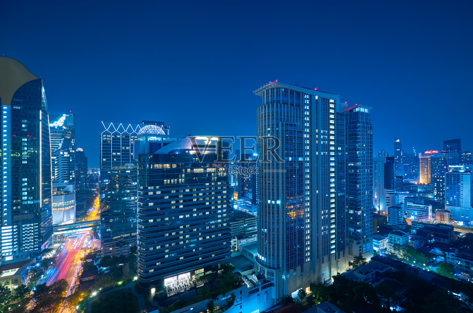 曼谷夜景照片摄影图片