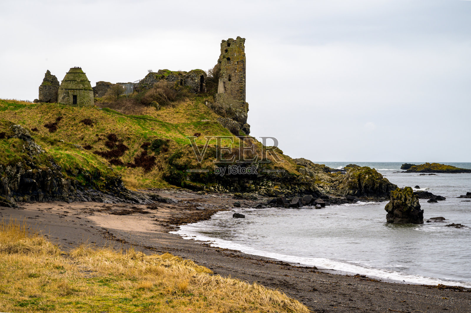 杜杜尔城堡苏格兰西海岸照片摄影图片