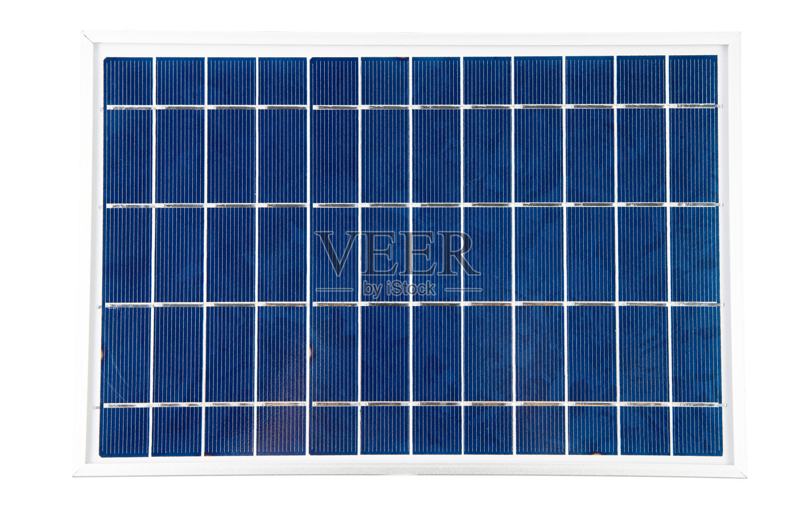 小型便携式太阳能电池板垫电源模块。照片摄影图片