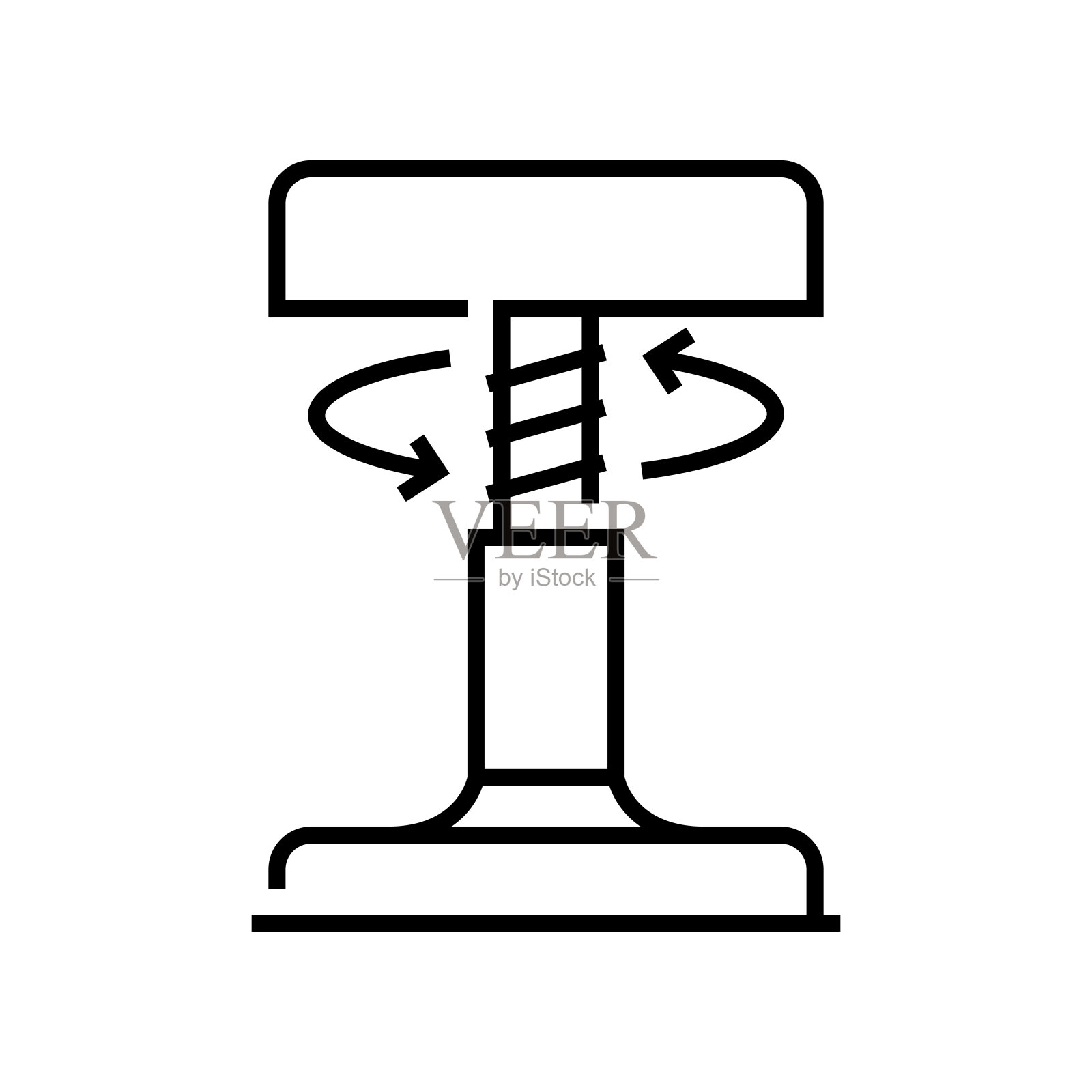 类椅子线条图标，概念符号，轮廓矢量插图，线性符号图标素材