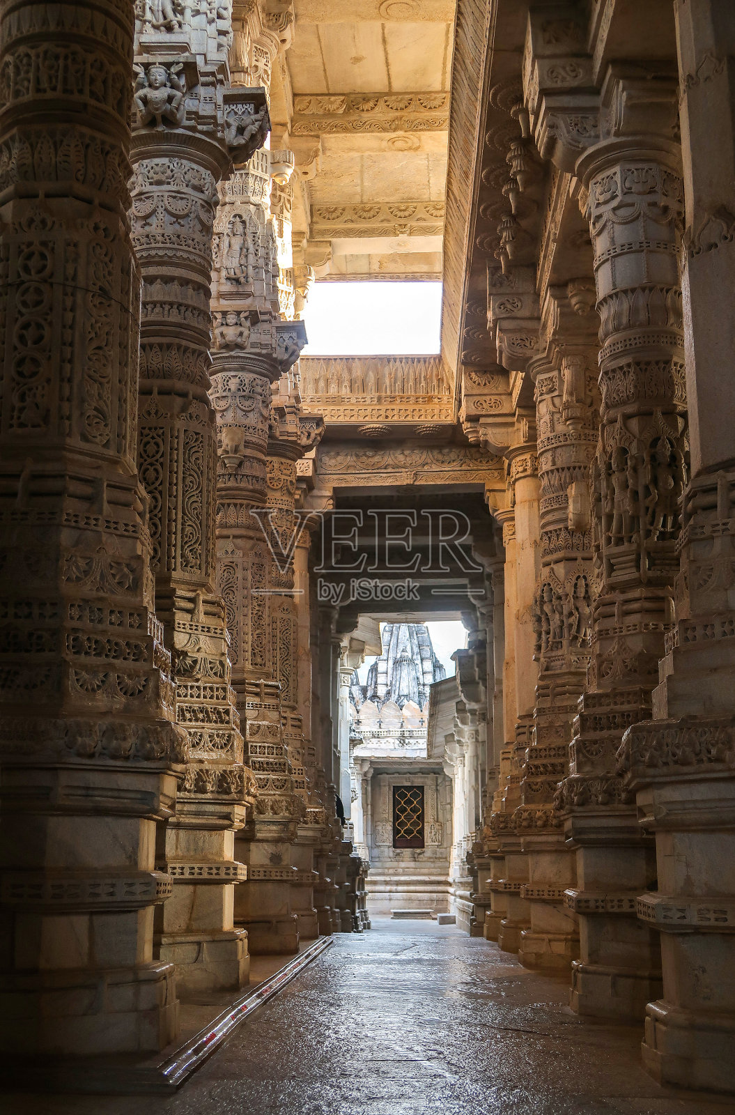Jain Ranakpur寺庙，乌代普尔，拉贾斯坦邦，印度照片摄影图片