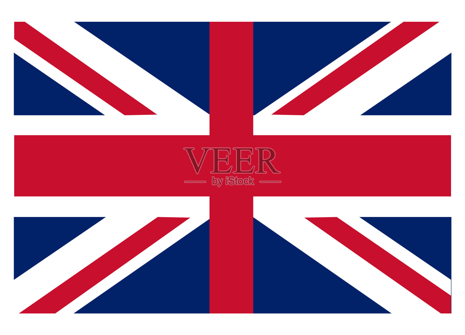 英国国旗。英国国旗。矢量图插画图片素材