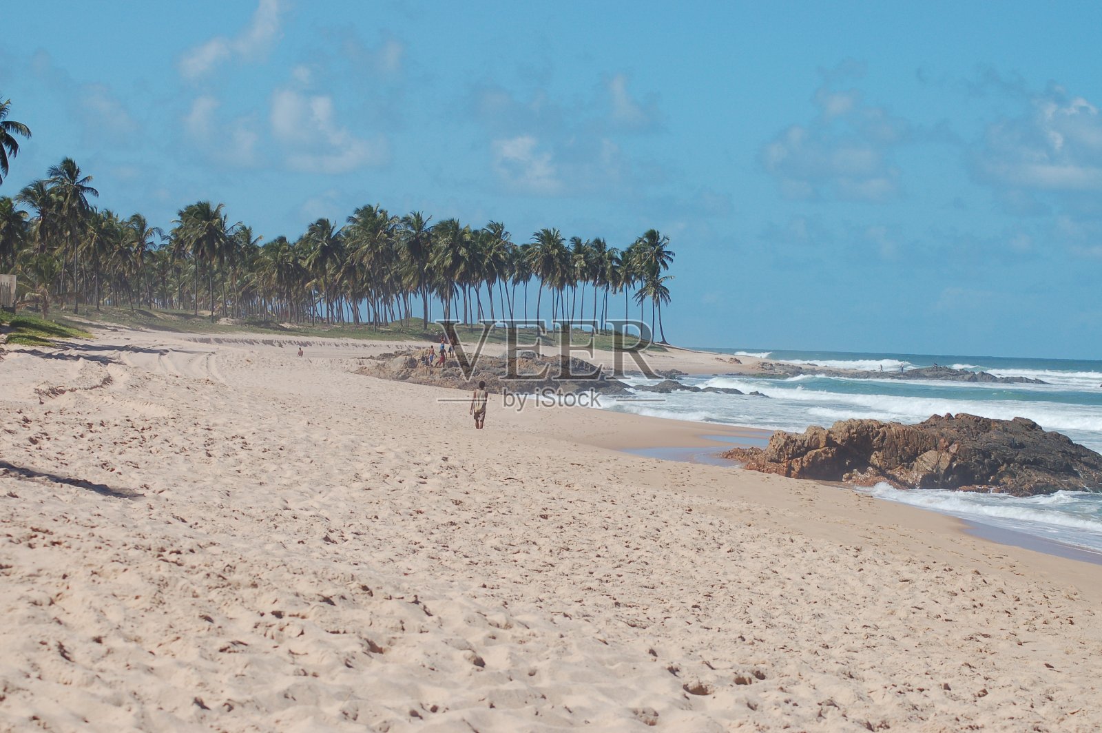 热带白沙滩鸟瞰图照片摄影图片