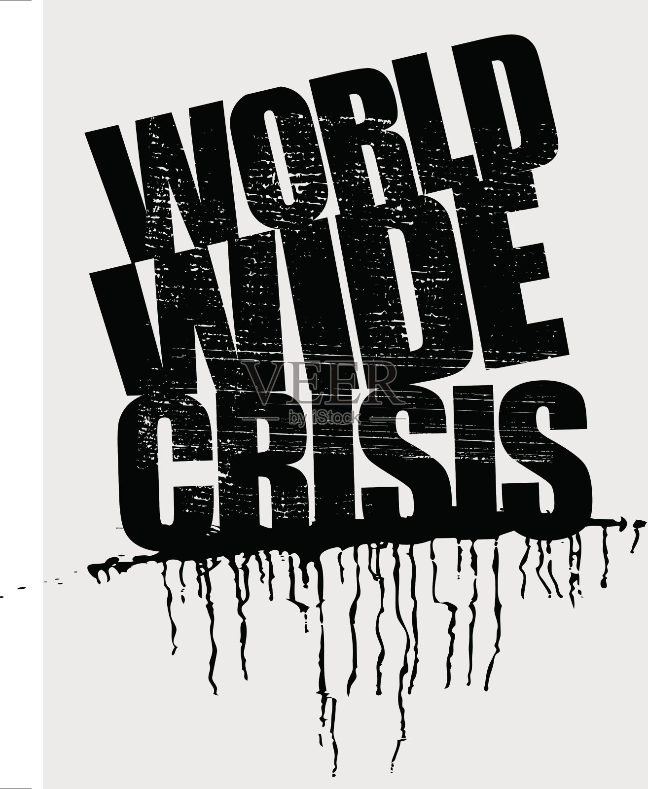 全球危机标题插画图片素材