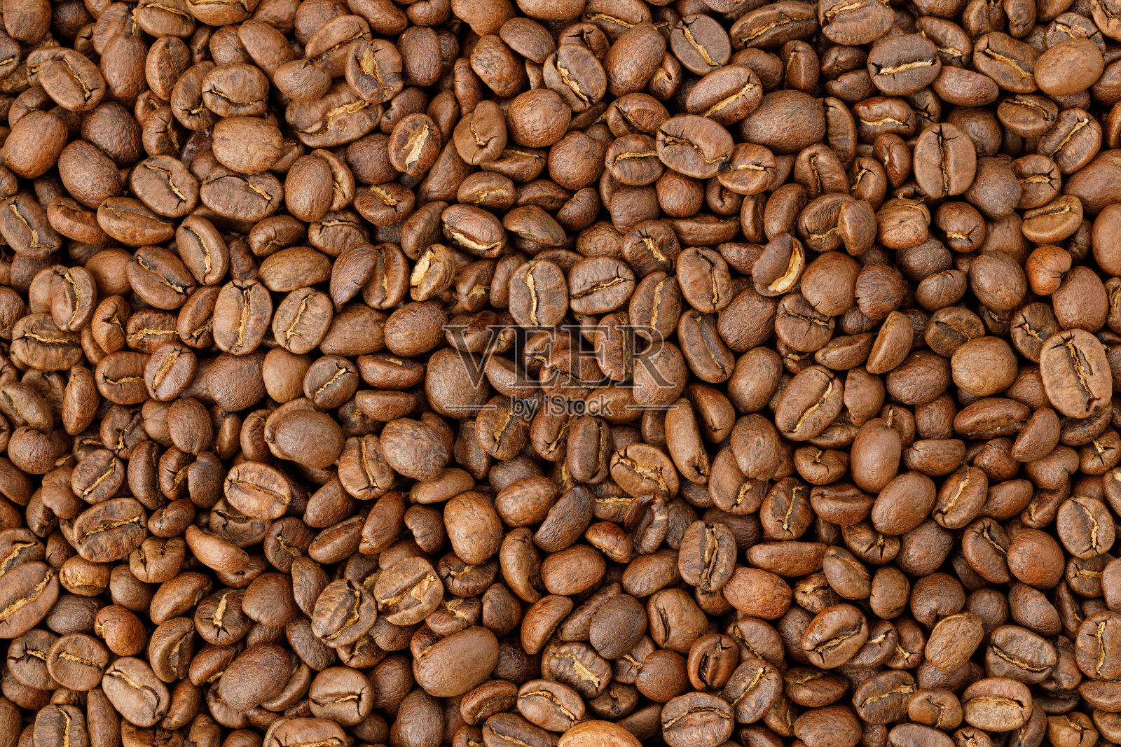 芳香烘焙咖啡豆背景。照片摄影图片