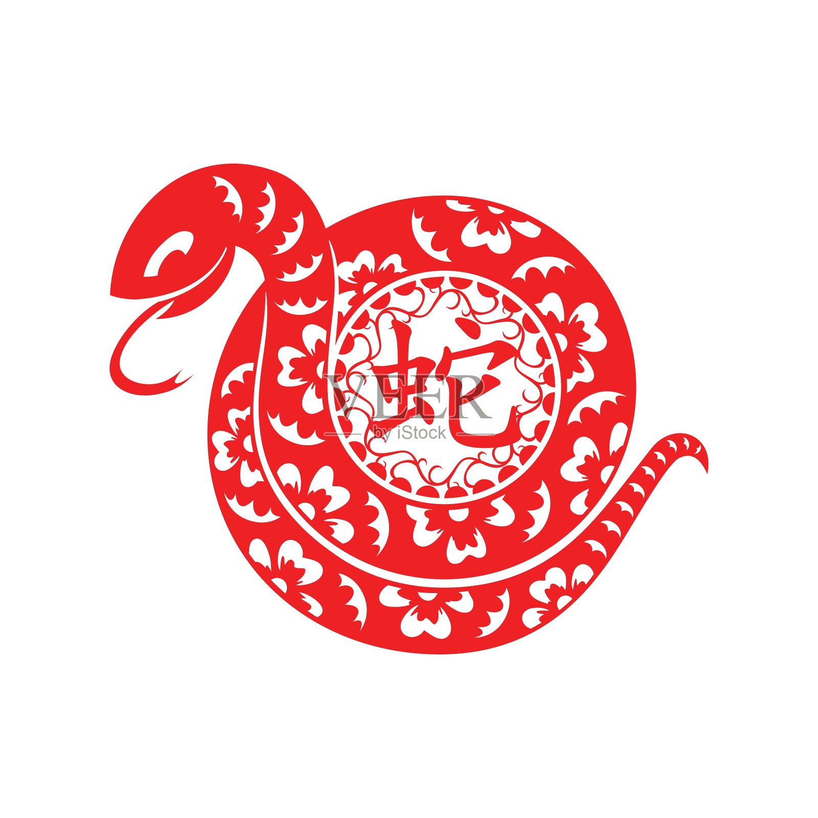 蛇月球的象征设计元素图片