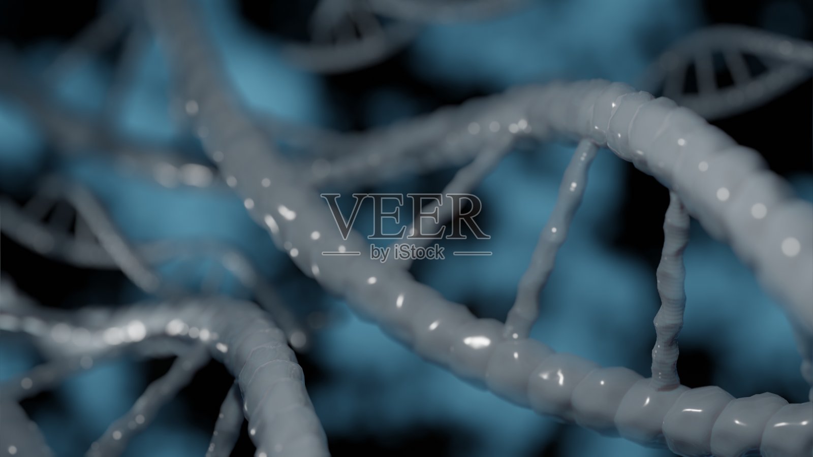 DNA 3D渲染科学或医学背景照片摄影图片