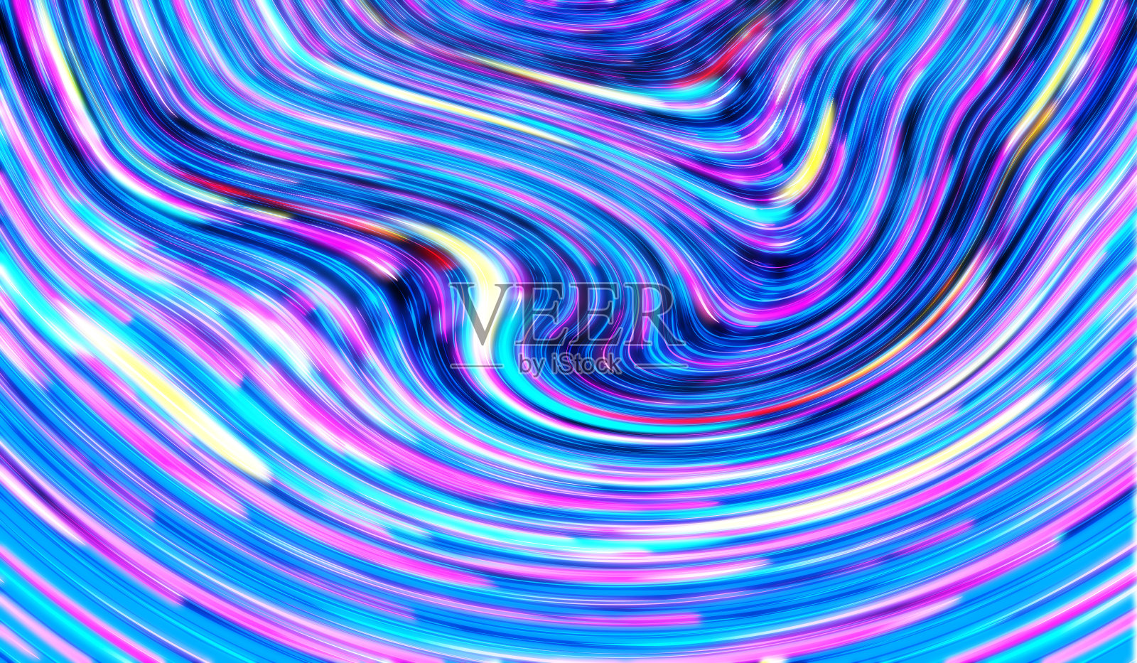 全息金属箔彩虹波抽象纹理背景。插画图片素材