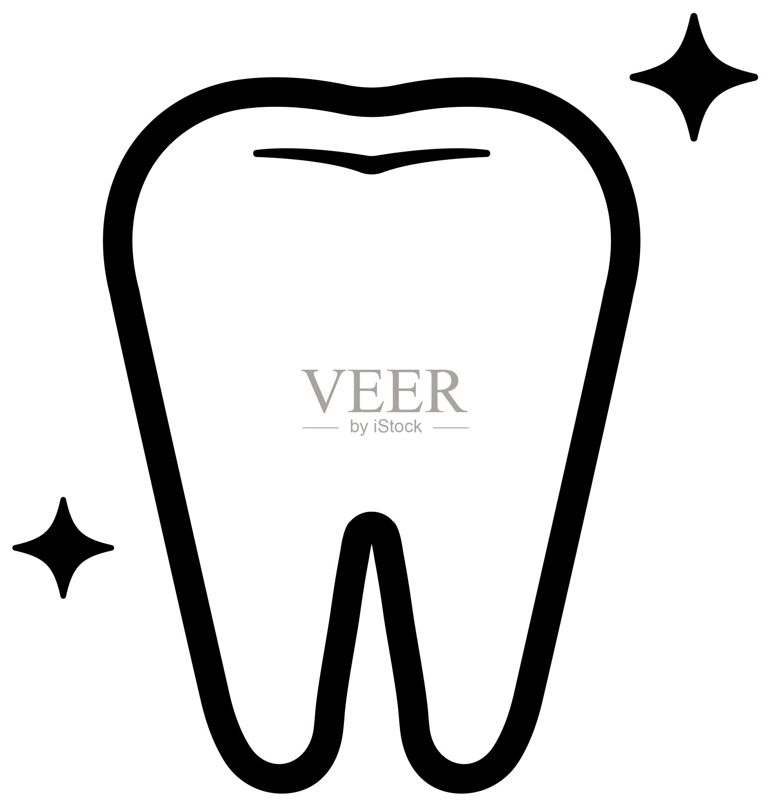 牙齿护理，牙齿相关图标说明/健康牙齿插画图片素材
