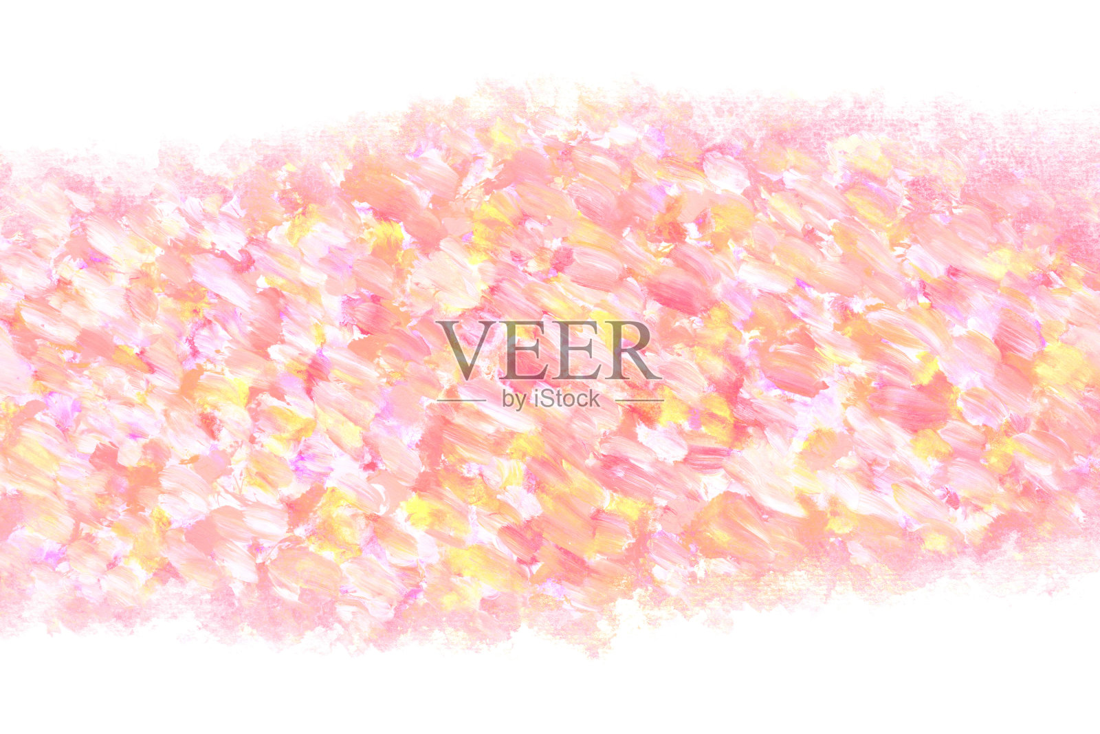粉彩粉色波浪抽象在自然垃圾水彩颜料的背景插画图片素材