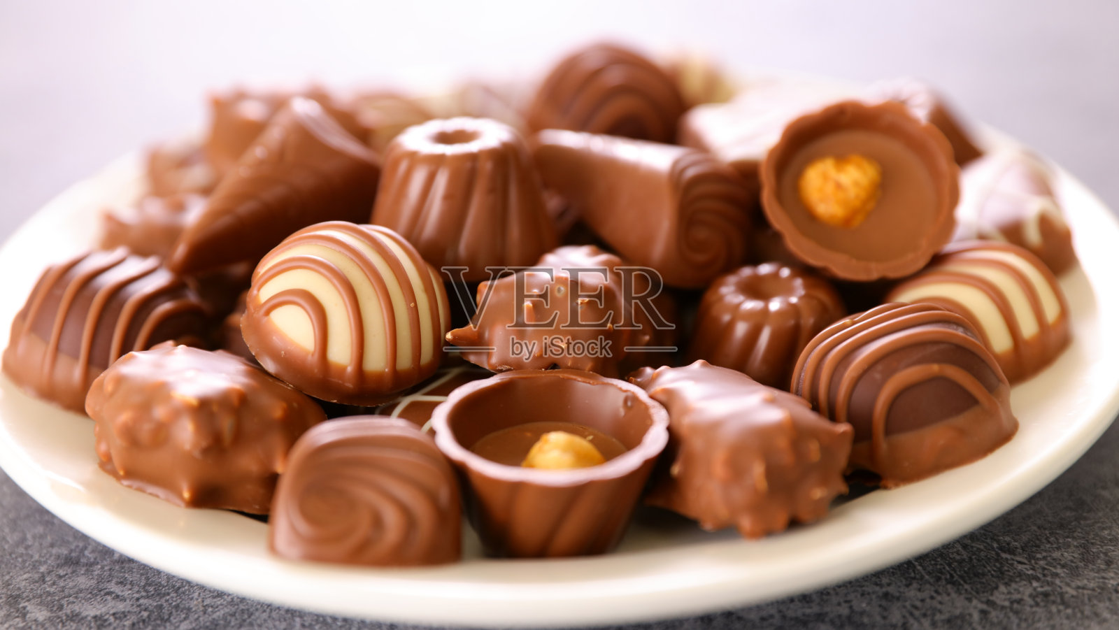 巧克力糖果混合照片摄影图片