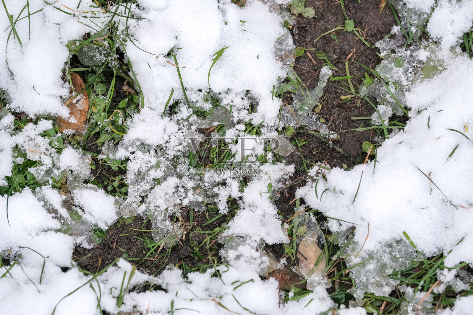 秋日写生第一场雪照片摄影图片