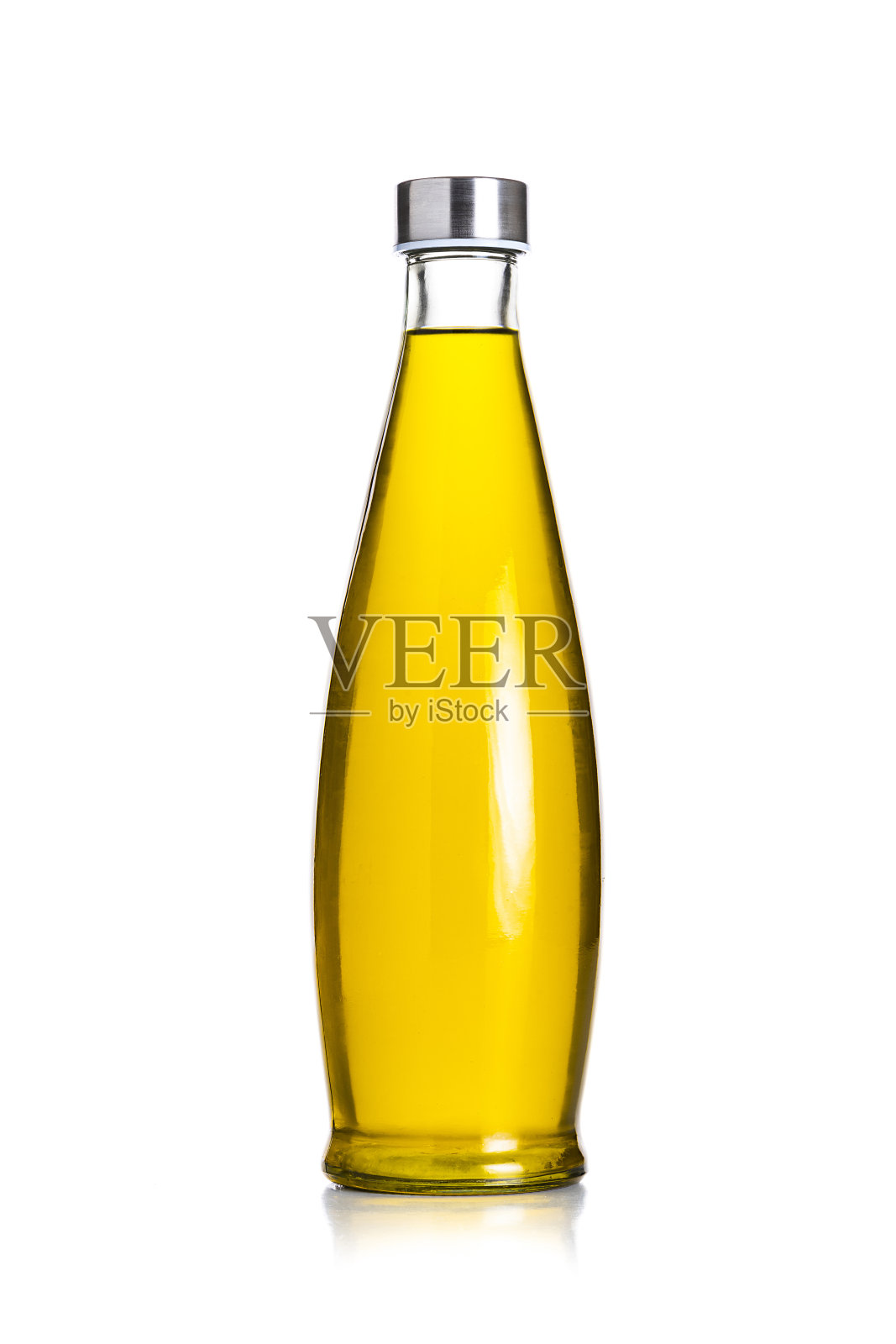 特级初榨橄榄油瓶，白色背景照片摄影图片