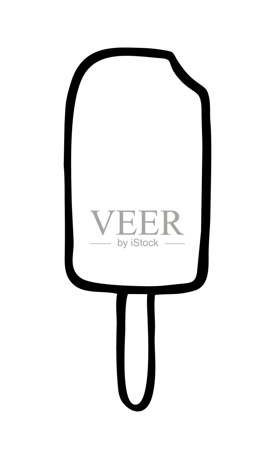 孤立的冰淇淋在白色的背景设计元素图片