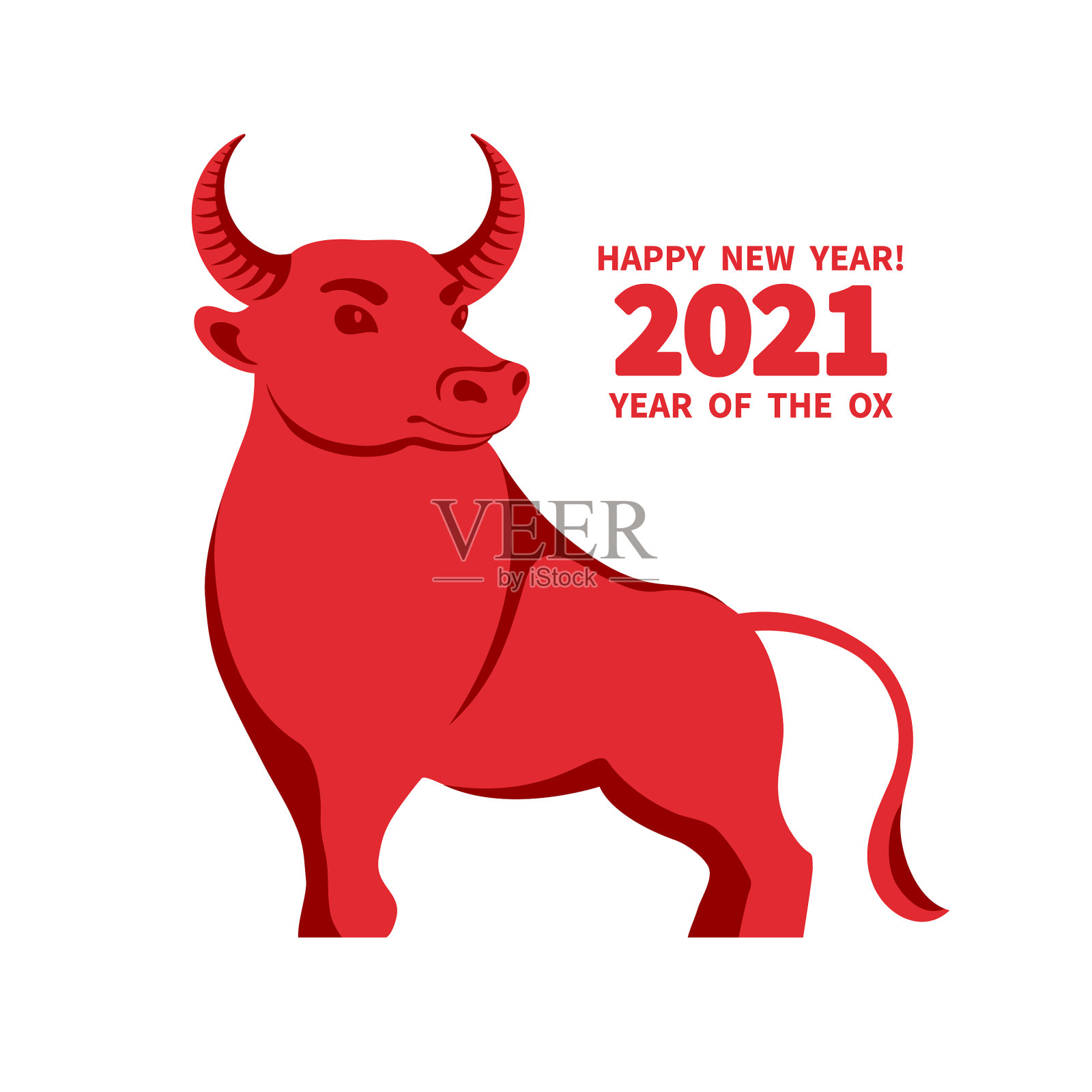2021年牛插画图片素材