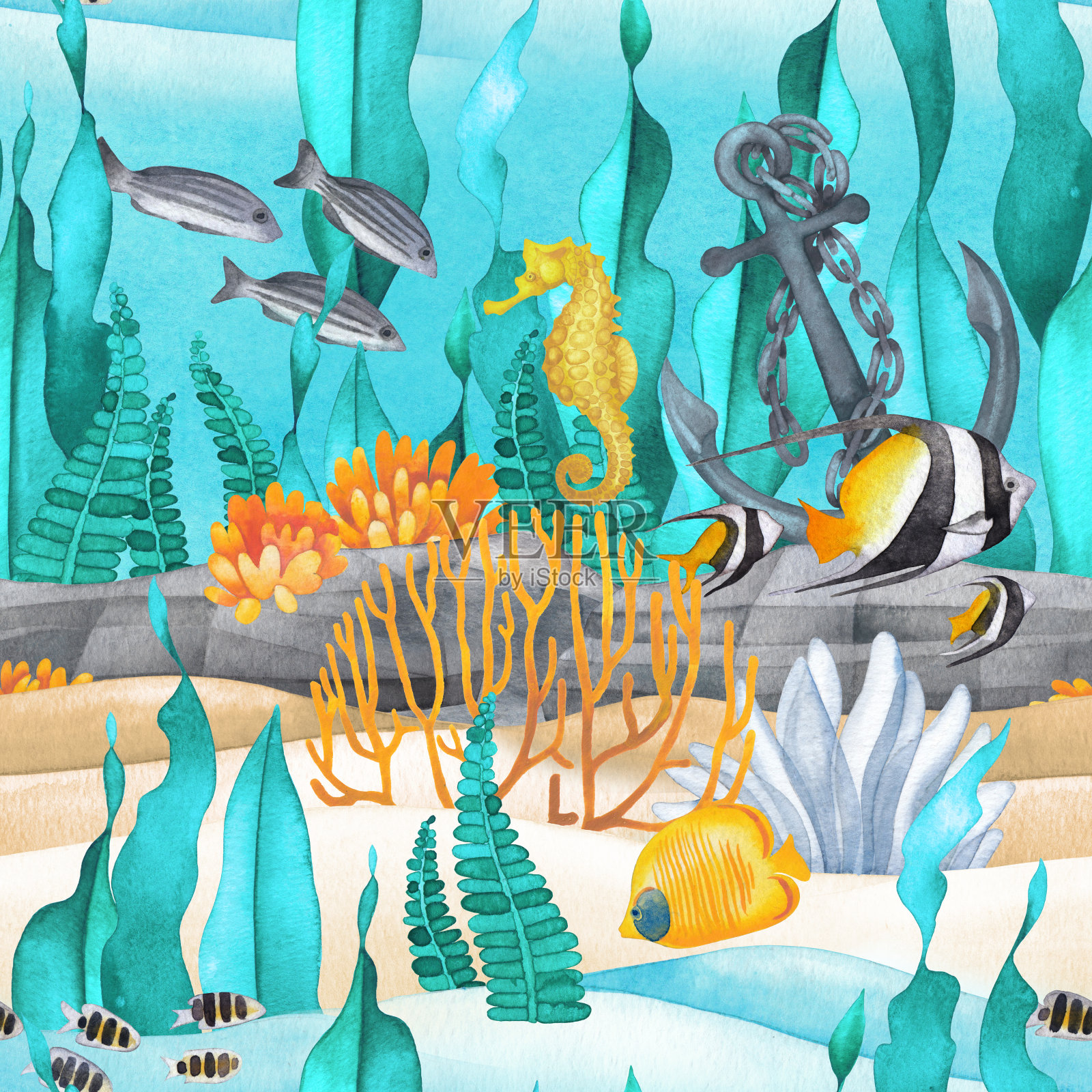 海底世界（三）|插画|艺术插画|JQY199591 - 原创作品 - 站酷 (ZCOOL)