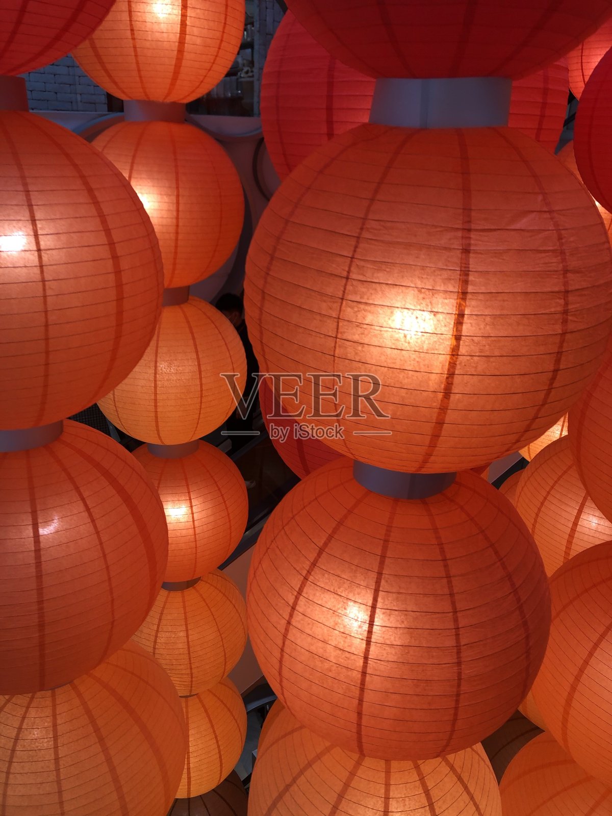 中国的元宵节。中国新年的象征。照片摄影图片