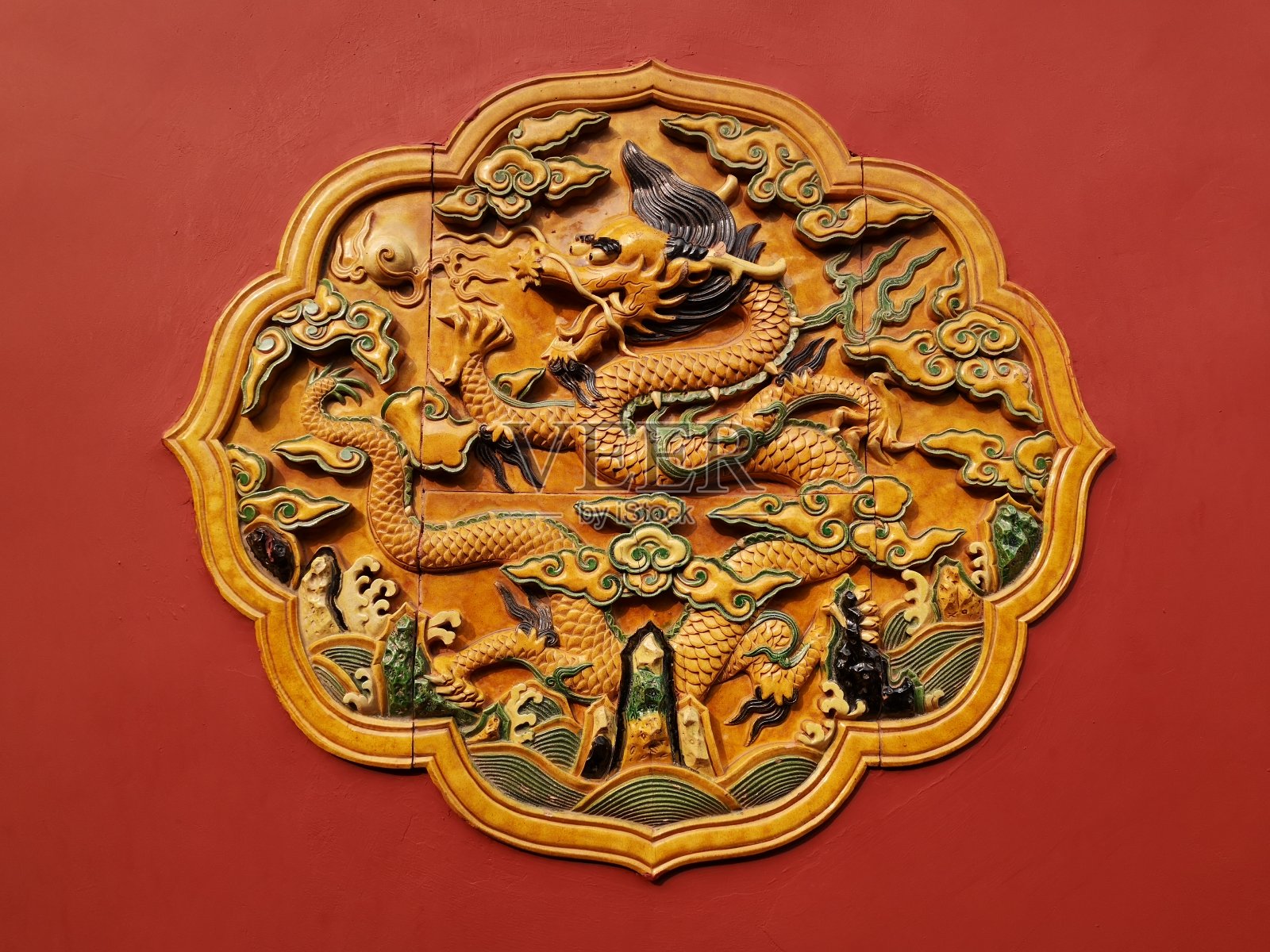 中国紫禁城的中国门徽照片摄影图片