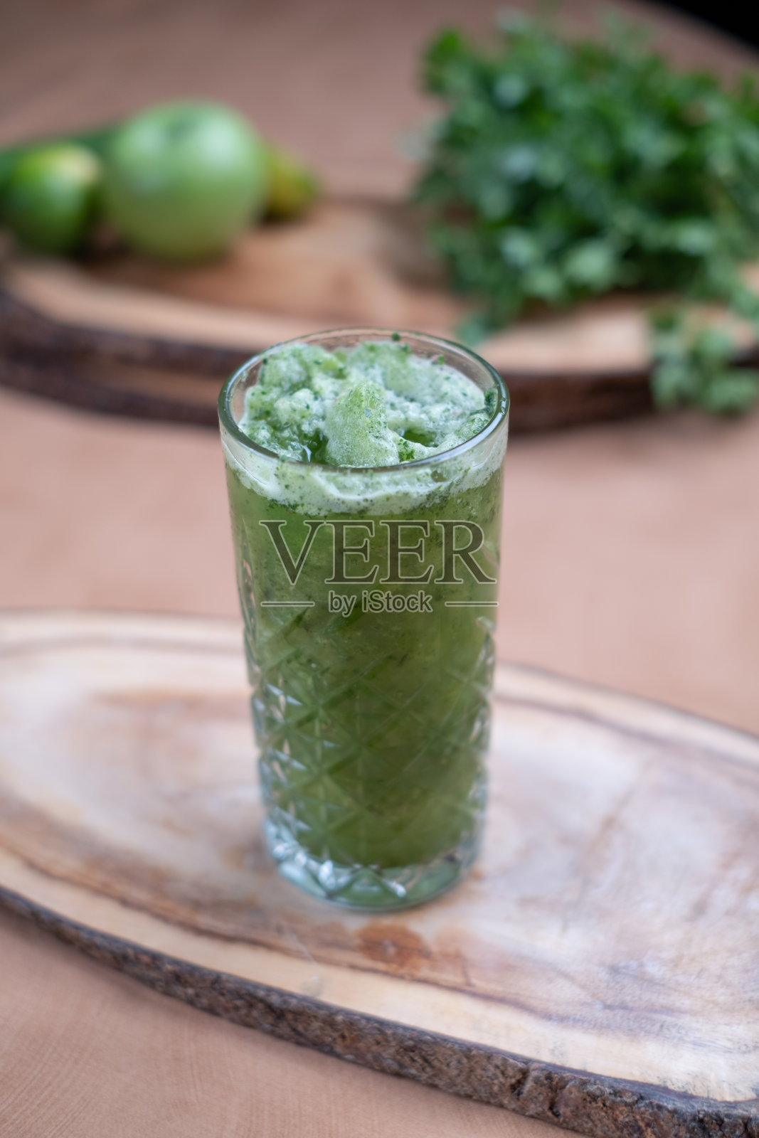 冷冻绿色蔬菜排毒照片摄影图片