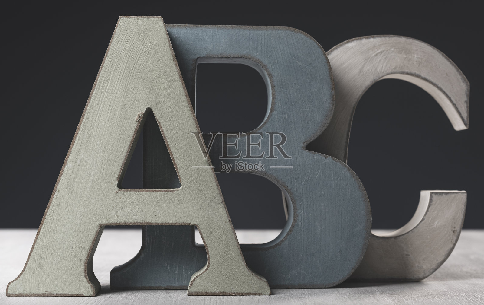 ABC装饰字母木制字母照片摄影图片