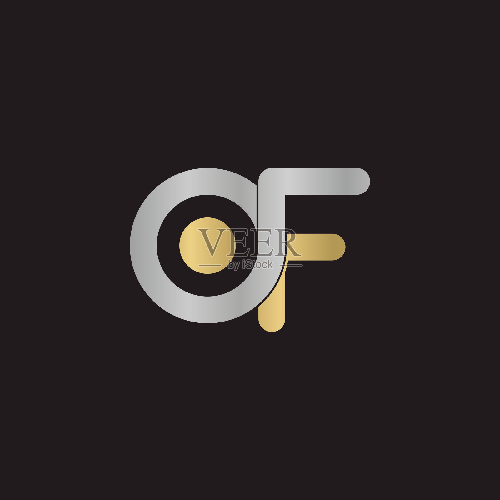 f和o的字母缩写标志fo插画图片素材