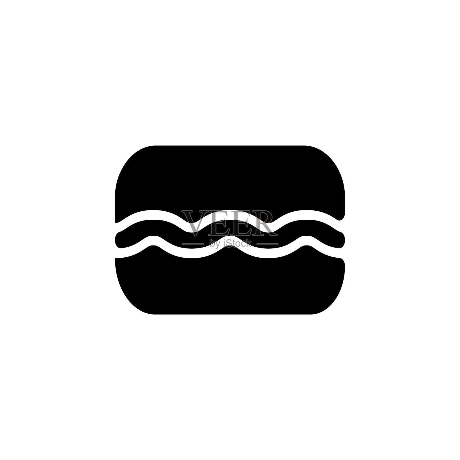 汉堡图标，食物矢量，面包插图设计元素图片