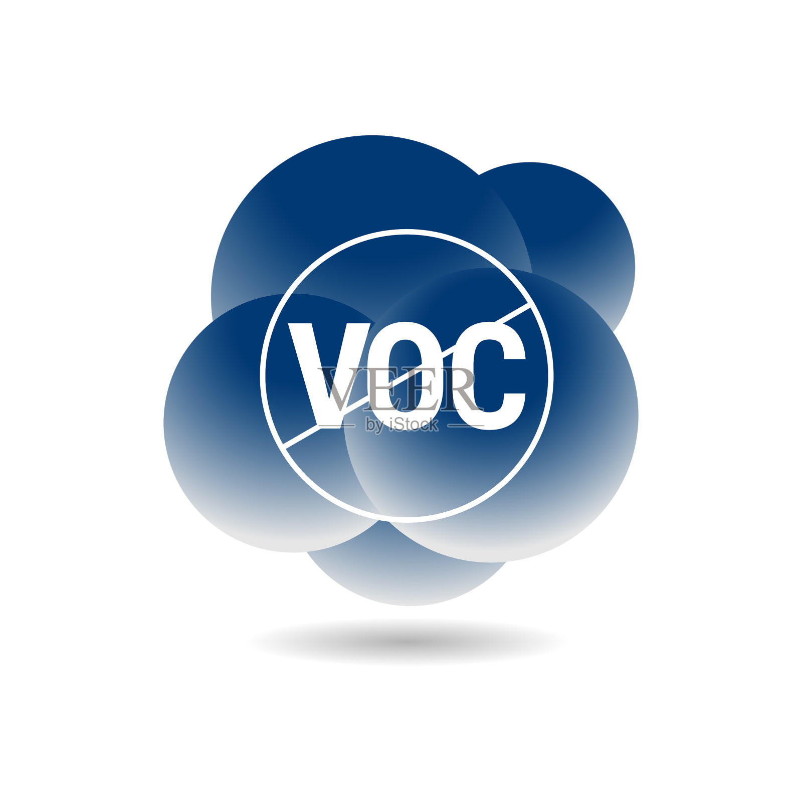 Voc -挥发性有机化合物标志图标设计元素图片