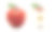整数和切苹果孤立在白色背景。素材图片