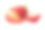 两个草莓，一个切成两半，放在白色的背景上素材图片