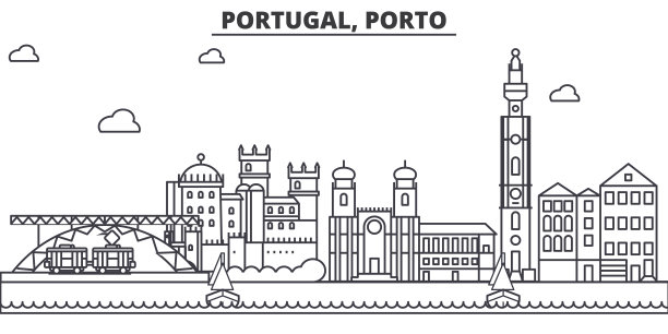 葡萄牙建筑简笔画图片