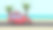 红色汽车旅行的道路海滩蓝色的天空海与椰子树卡通风格的3d渲染，度假旅游的夏季概念素材图片