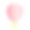向量粉红色热气球与花在篮子孤立的白色背景素材图片